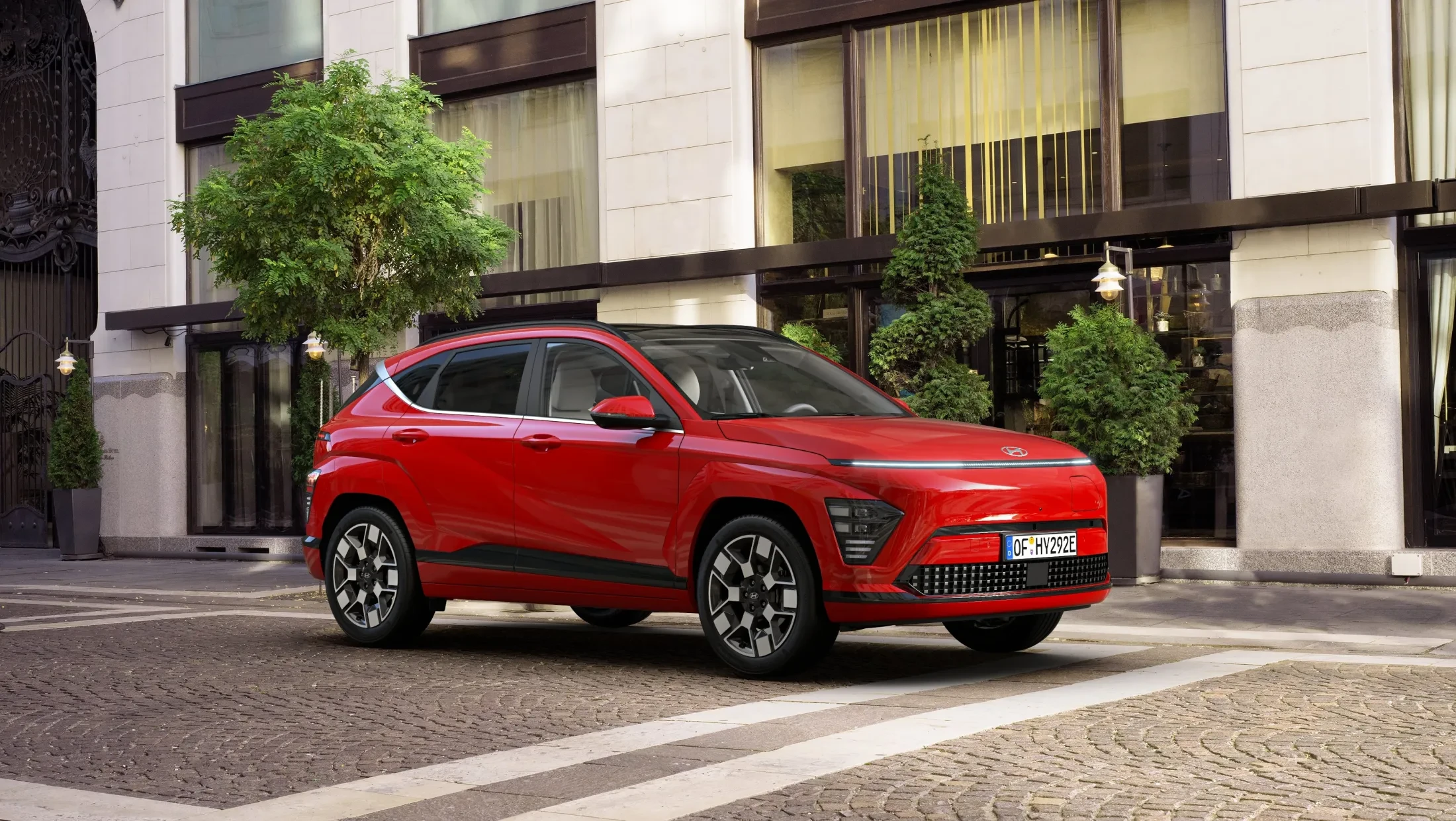 Hyundai KONA Electric red