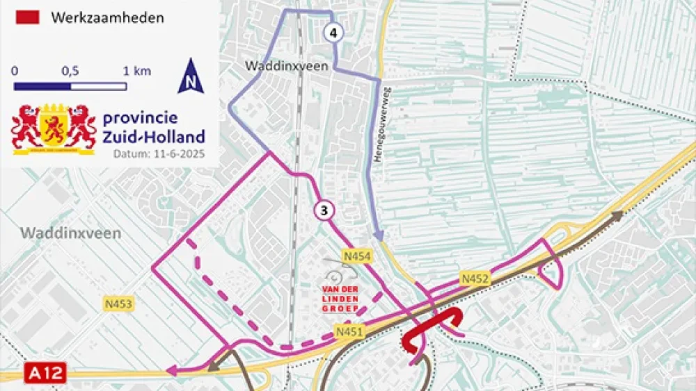 Werkzaamheden Coenecoopbrug Waddinxveen