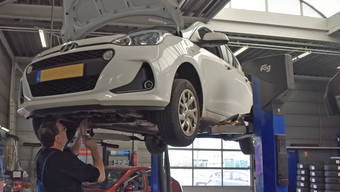 Druk werkplaats auto